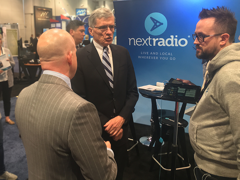 Tom Wheeler at the NextRadio Booth