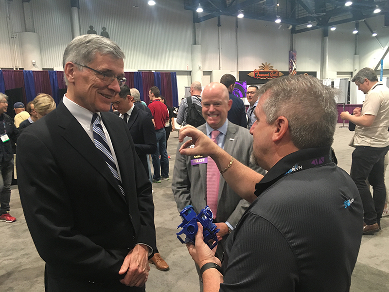 Tom Wheeler at the 360 Hero booth on the show floor