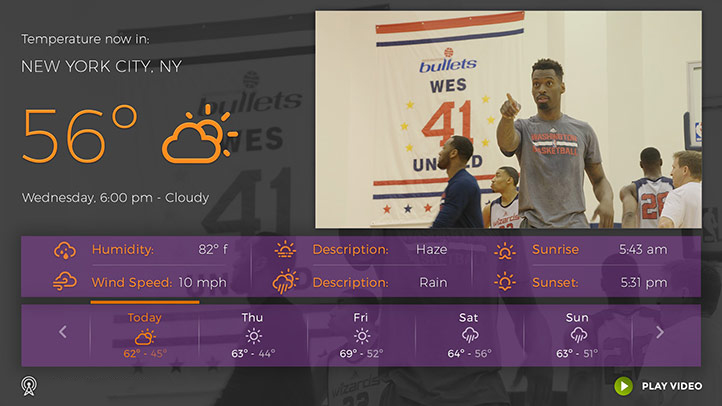 Example ATSC 3 Weather App