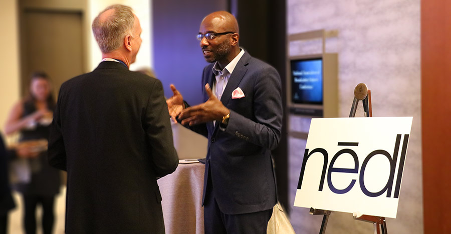 Ayinde pitches nēdl at the 2017 Innovation Challenge