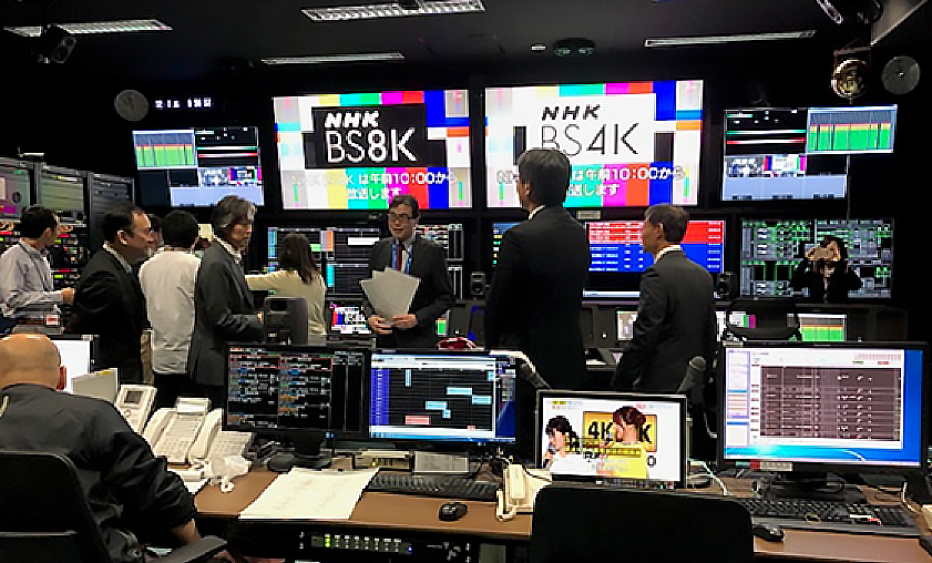 NHK Super Hi Vision 8K Control Room